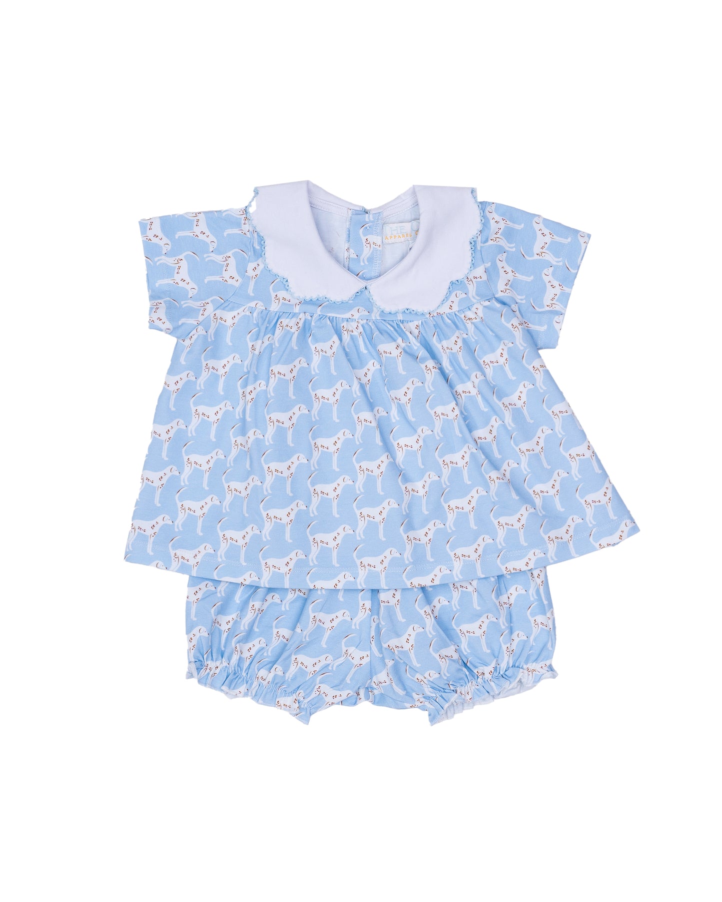 Blue Dog Days Ava Bloomer Short Set