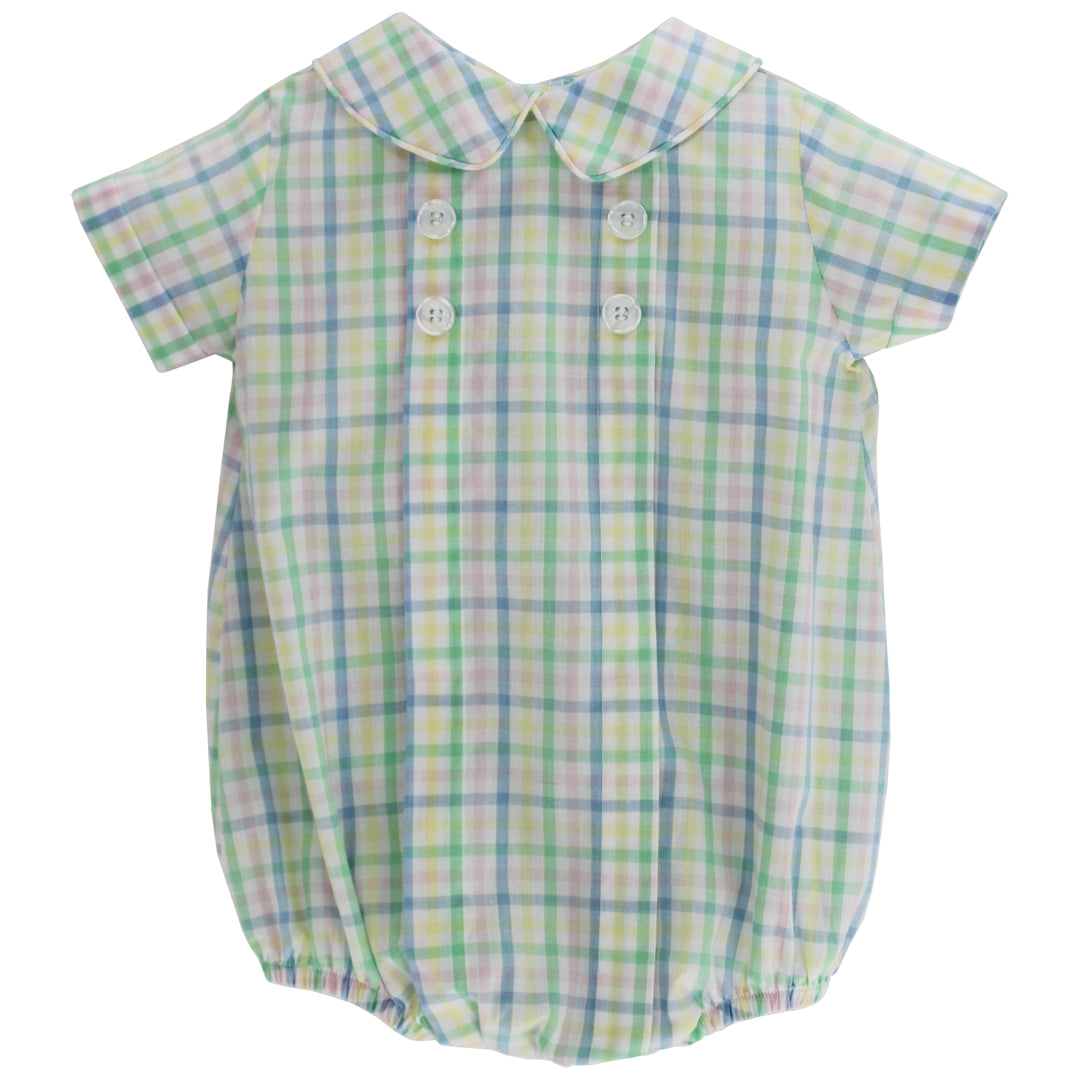 Harlow Pastel Plaid Boy Bubble