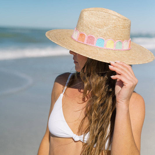 Pastel Kandy Crochet Palm Hat