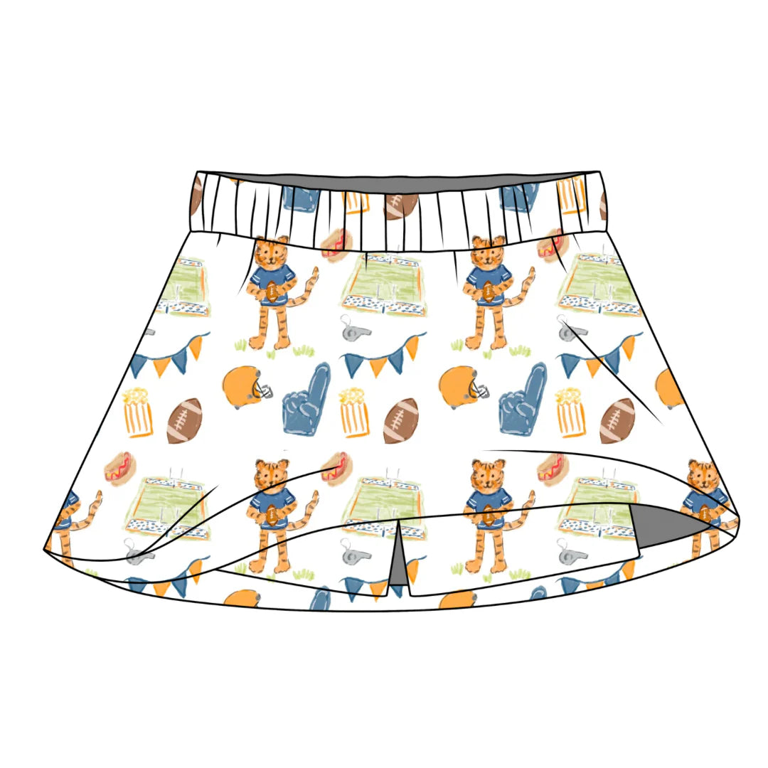 Game Day Tiger - Sara Catherine Skort *PREORDER