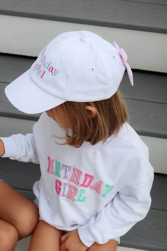 Birthday Girl Bow Baseball Hat