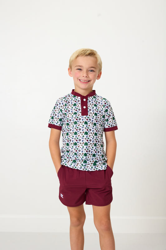 Maroon Super Short