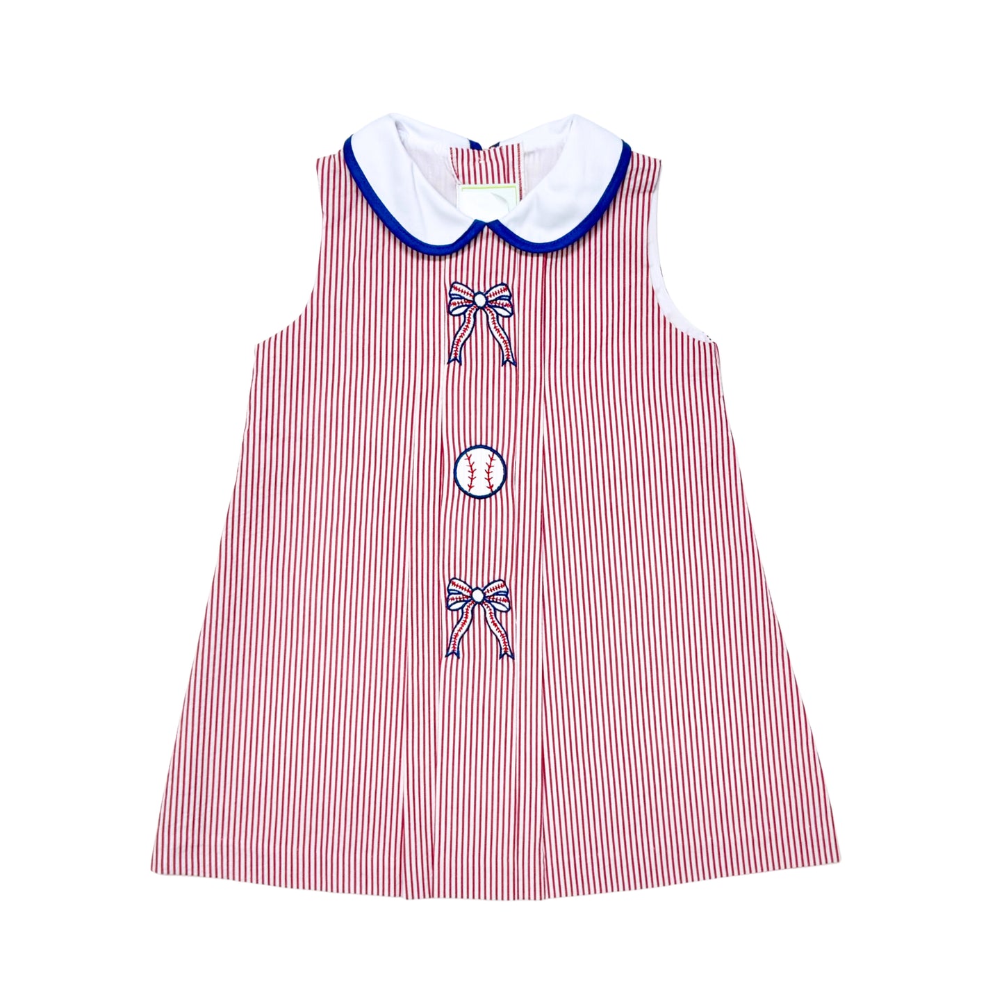 Baseball Seersucker Robyn Dress