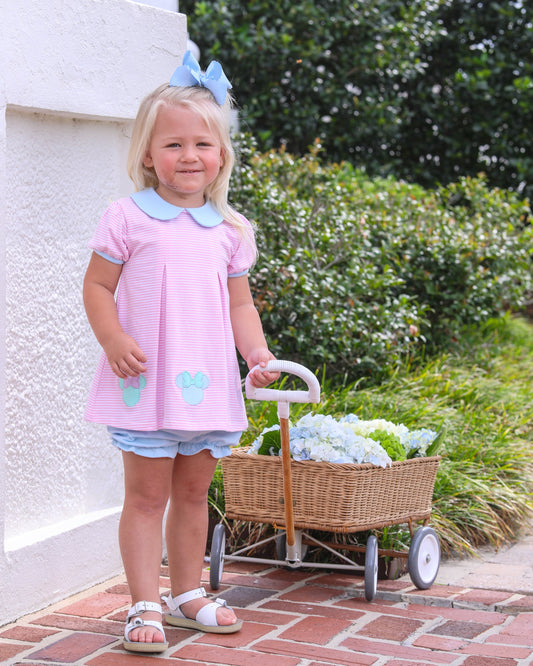 Cheerful Ears Girl Bloomer Short Set