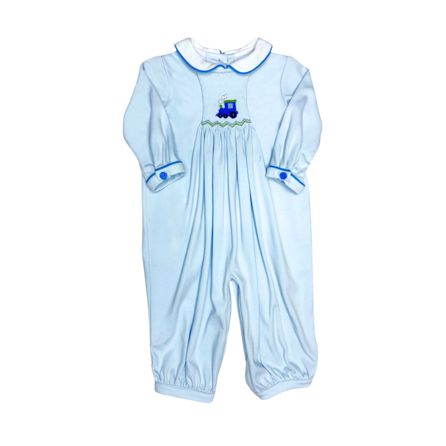 Choo Choo Silas Blue Romper