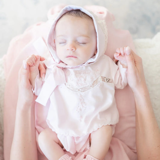 Baby's "First Shirt" with Bloomers - Pink