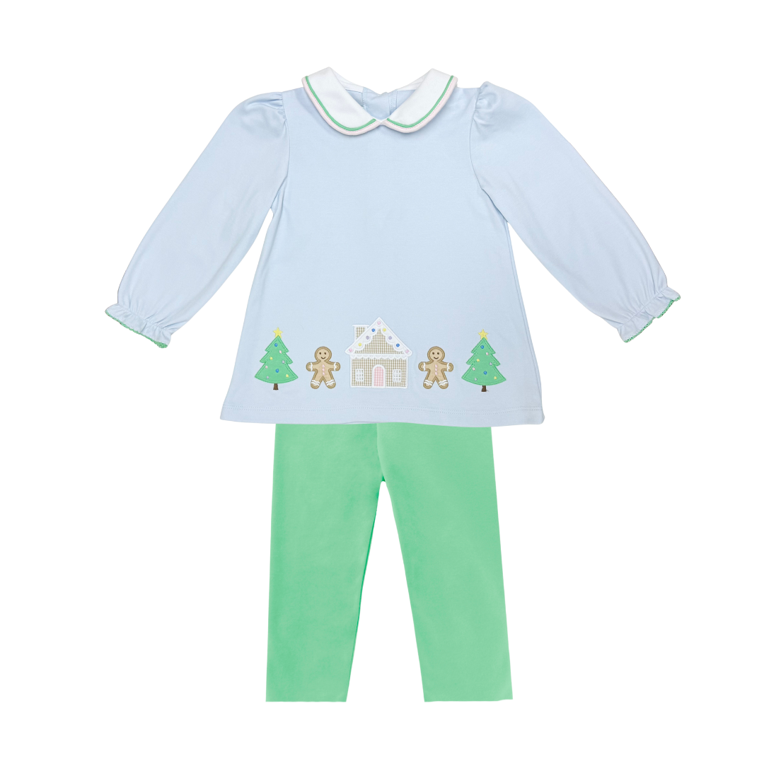 Gingerbread Louisa Legging Set Light Blue
