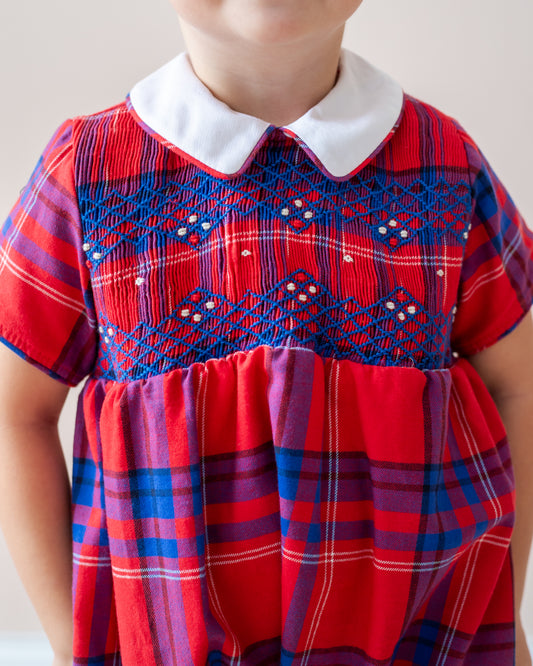 Angelo Boy Bubble - Red Plaid