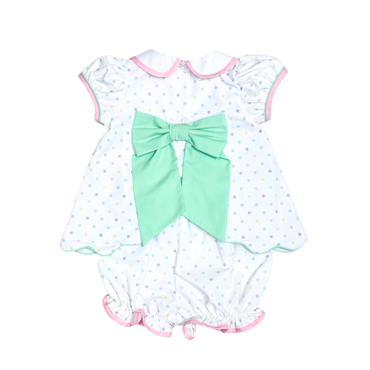 Flowers Polka Dot Bloomer Set