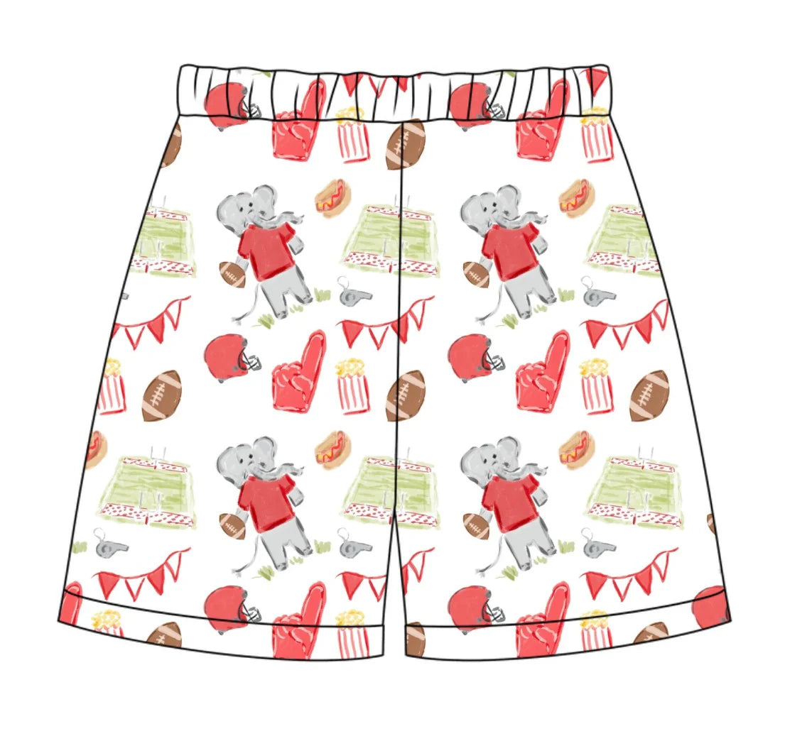 Game Day Elephant - Stafford Shorts *PREORDER