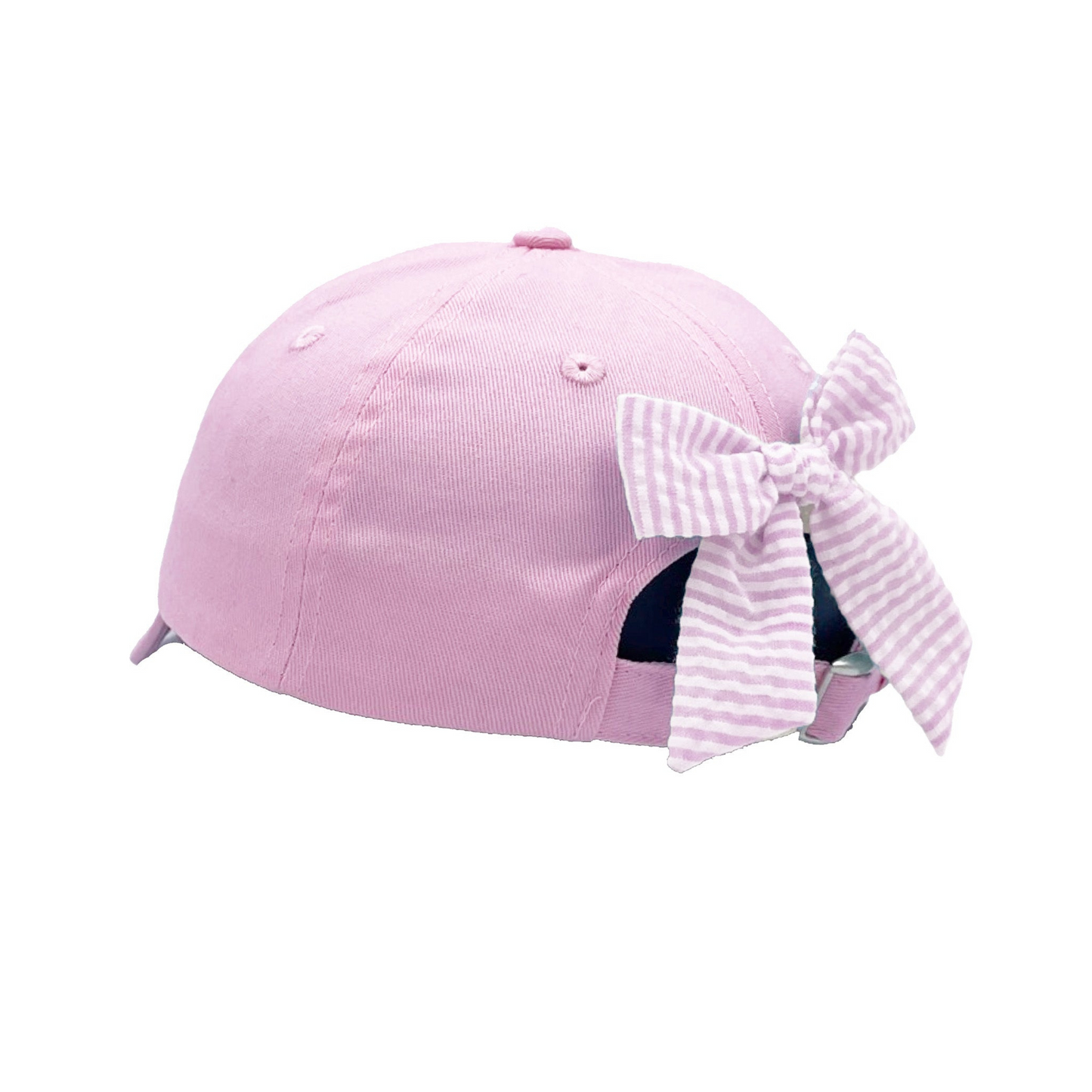 Pink Golf Cart Bow Baseball Hat