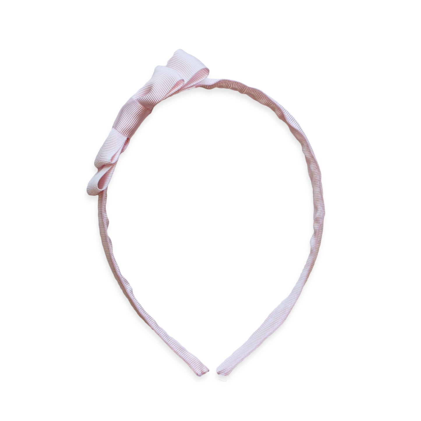 Light Pink Audrey Bow Headband 0.5"
