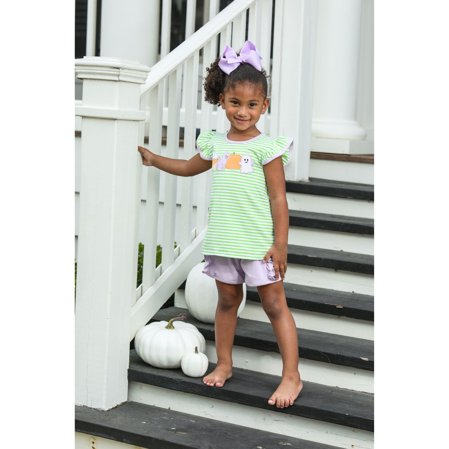 Halloween Ruffle Short Set