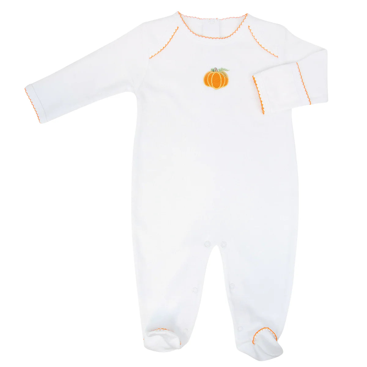 White Pima Pumpkin Footie