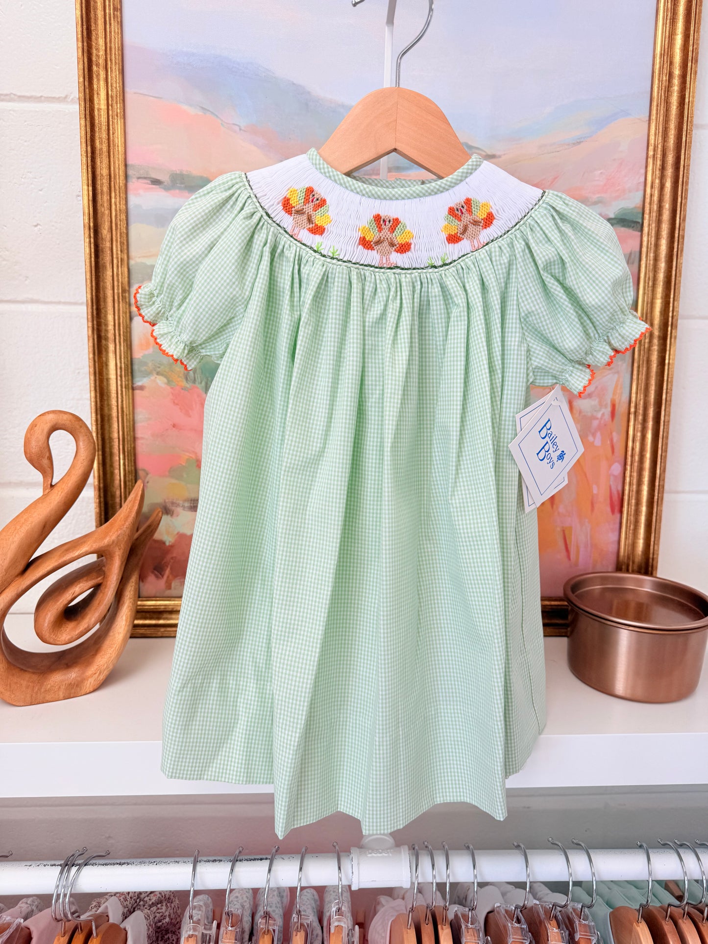 Turkey Trio Smocked Bishop