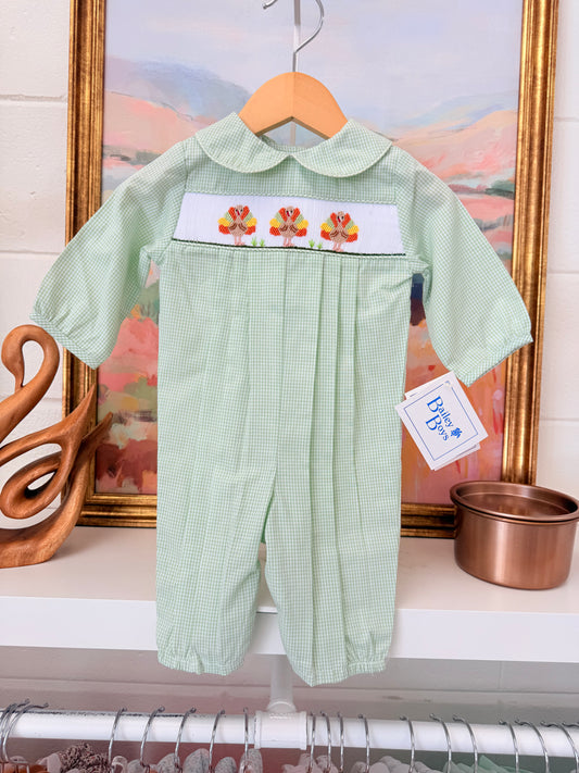 Turkey Trio Smocked Romper