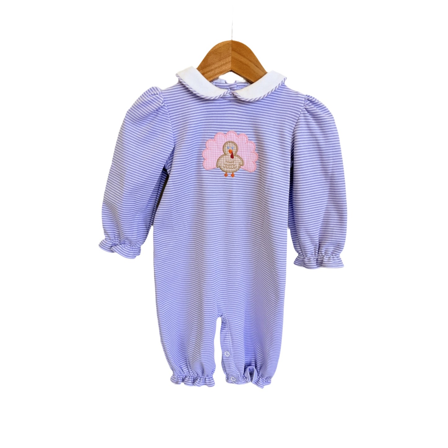 Purple Turkey Applique Romper