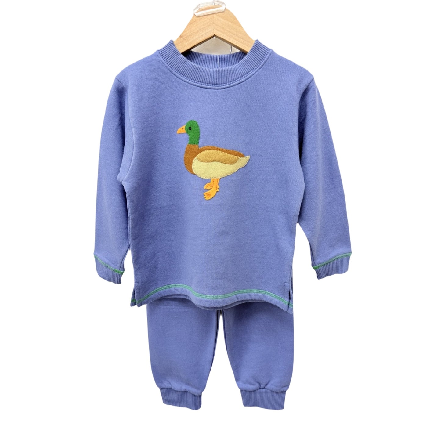 Mallard on Blue Sweatshirt Jogger Set