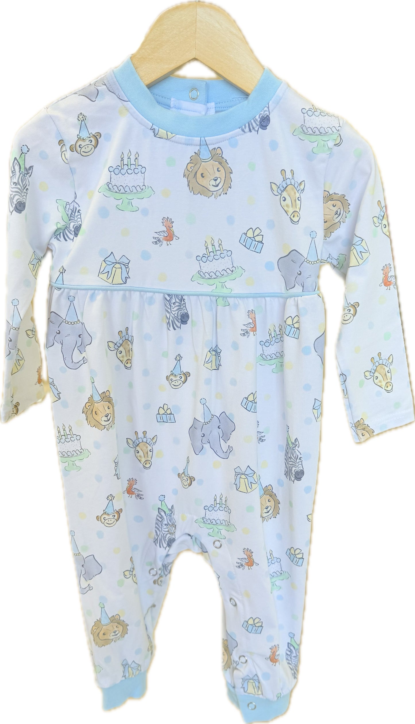 Blue Party Animal Romper