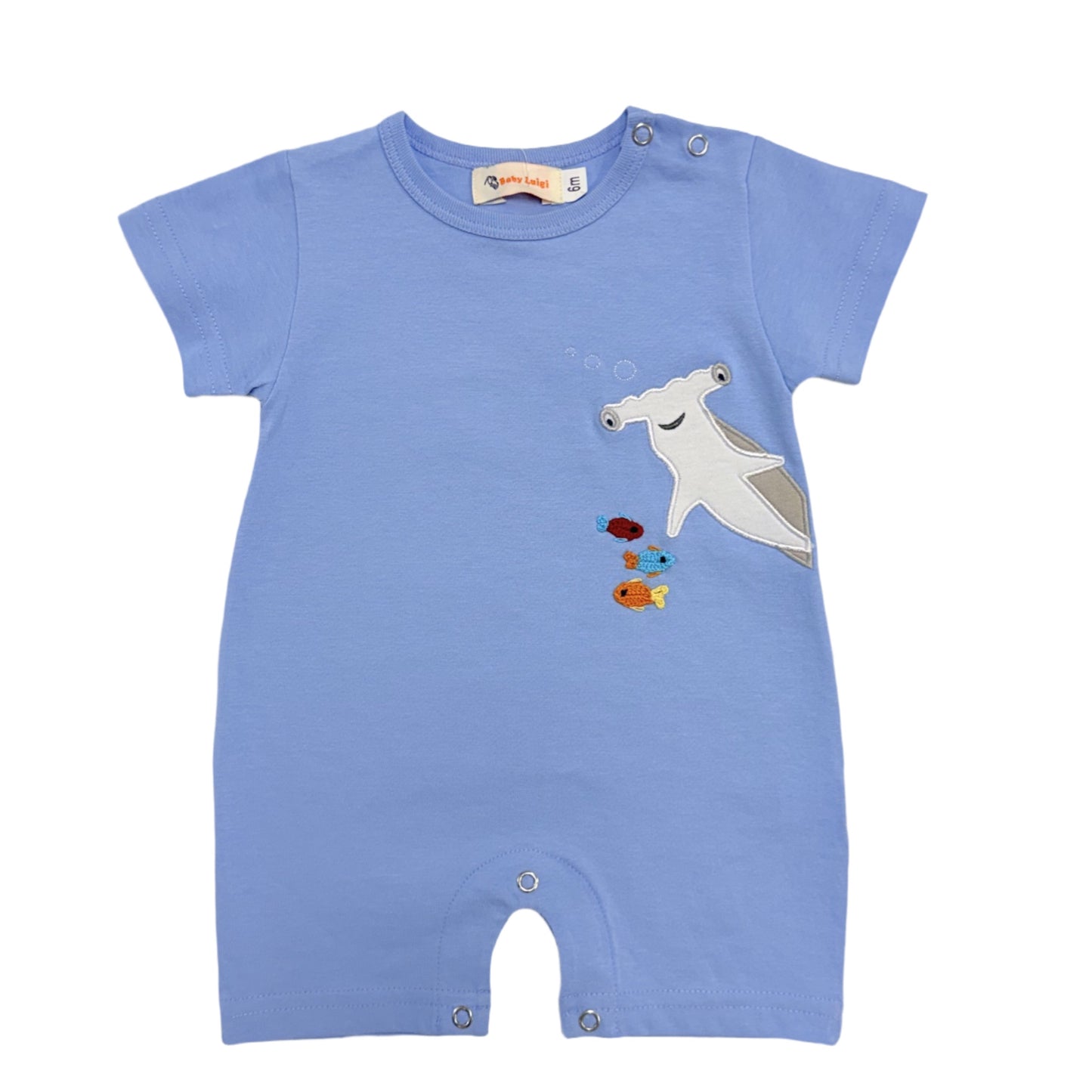 Hammerhead Shark Boy Romper