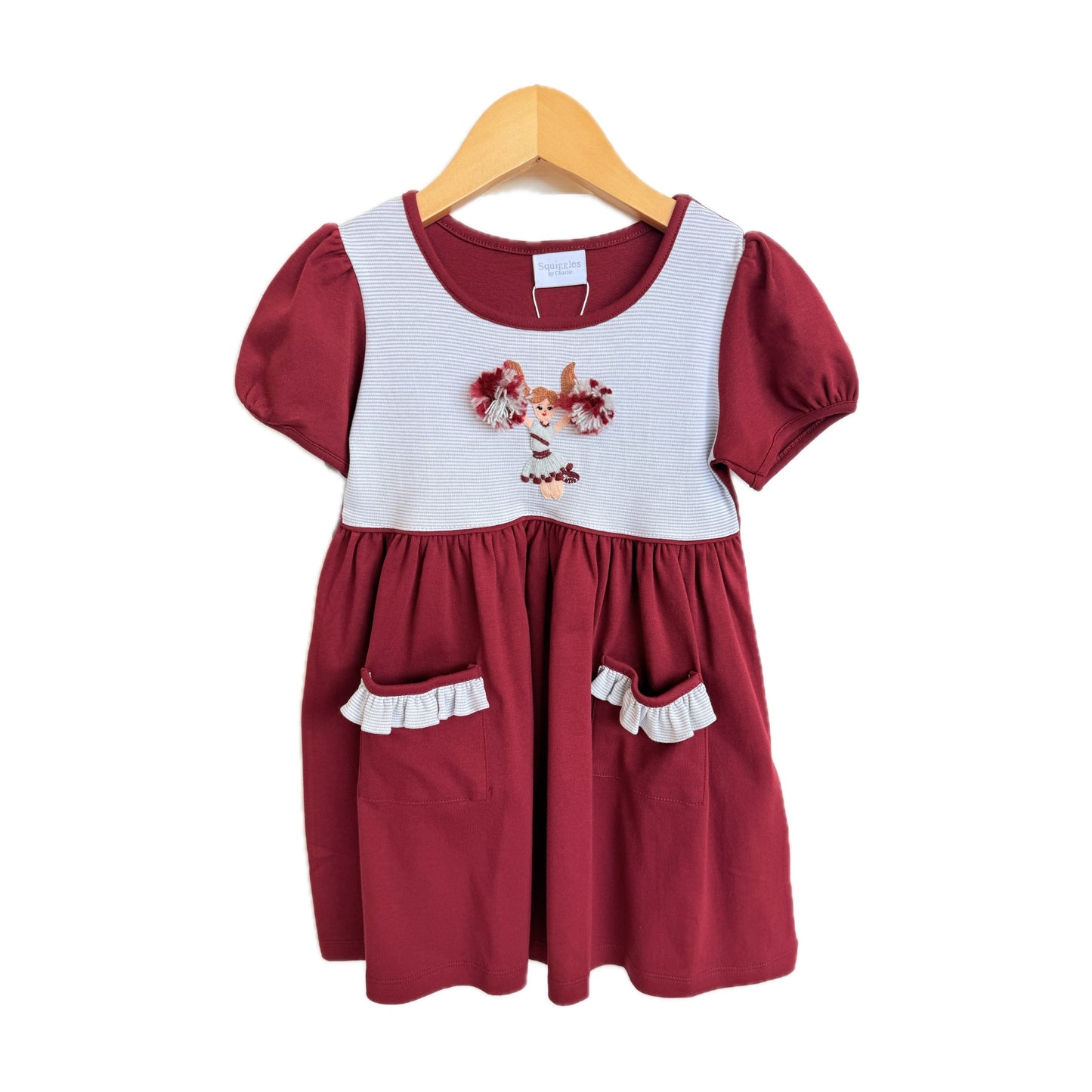Crimson Cheerleader Popover Dress