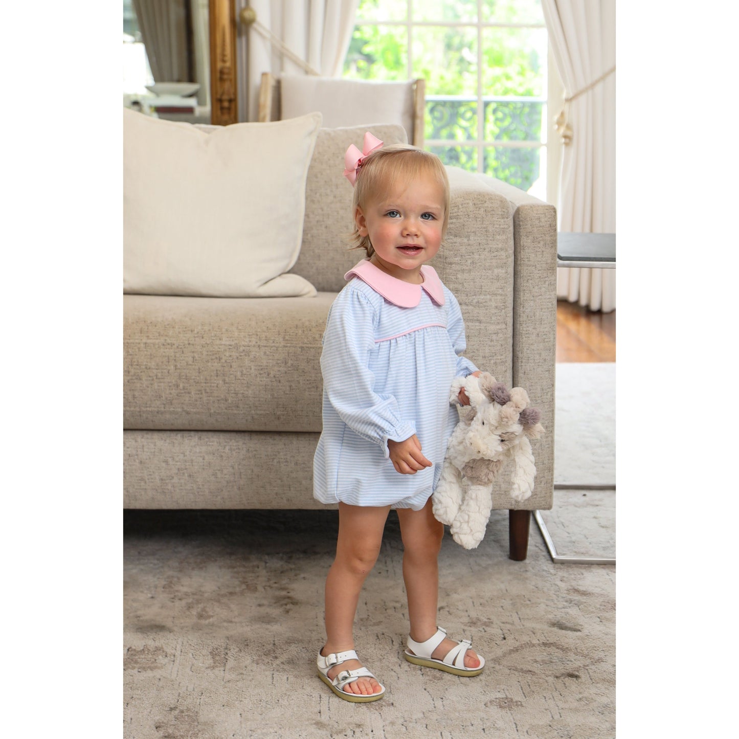 Katherine Bubble - Light Blue Stripe/Light Pink