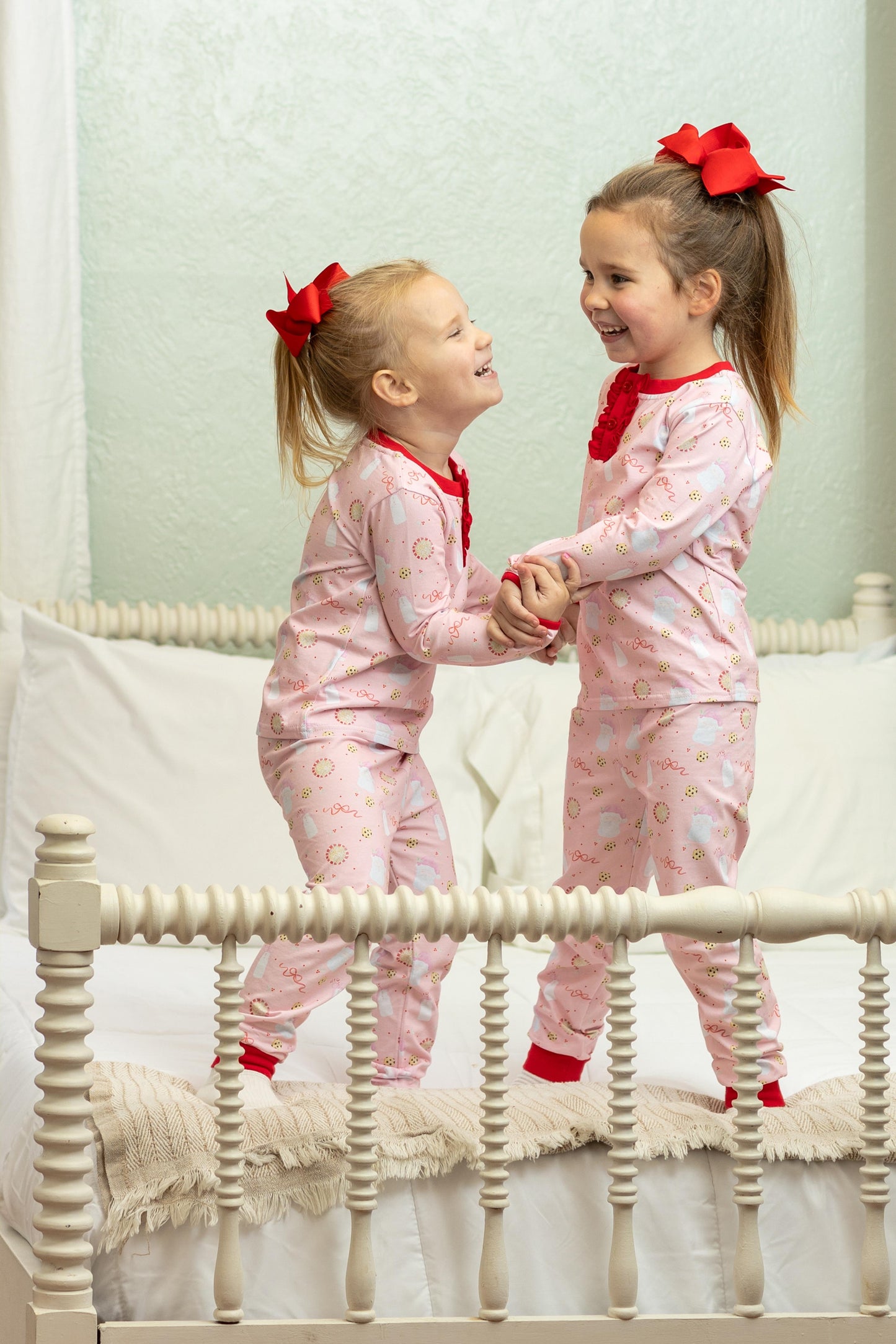 Santa Milk & Cookies Ruffle Lounge Set