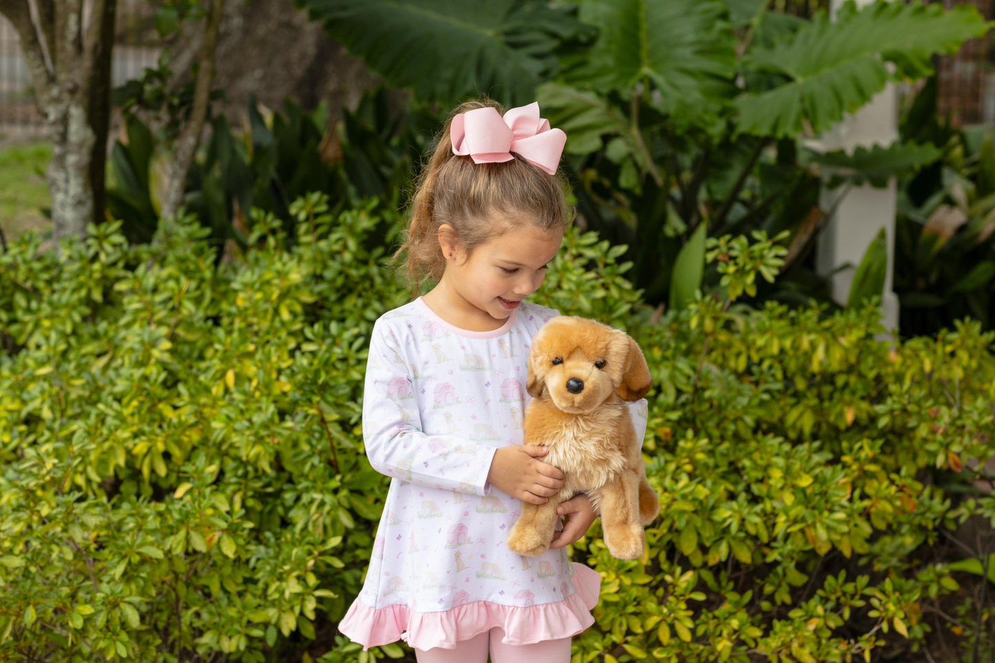 Puppy Pals Ruffle Pants Set