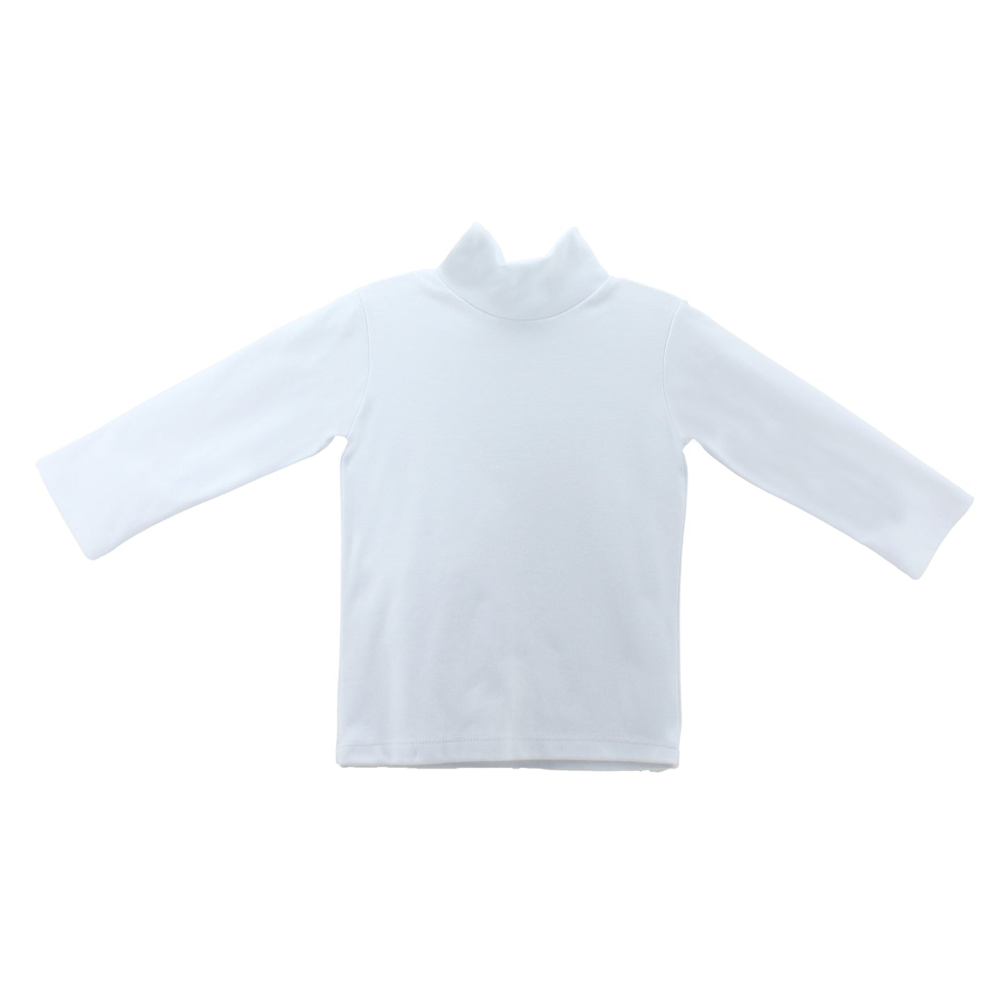 Turtle Neck Undershirt White Knit