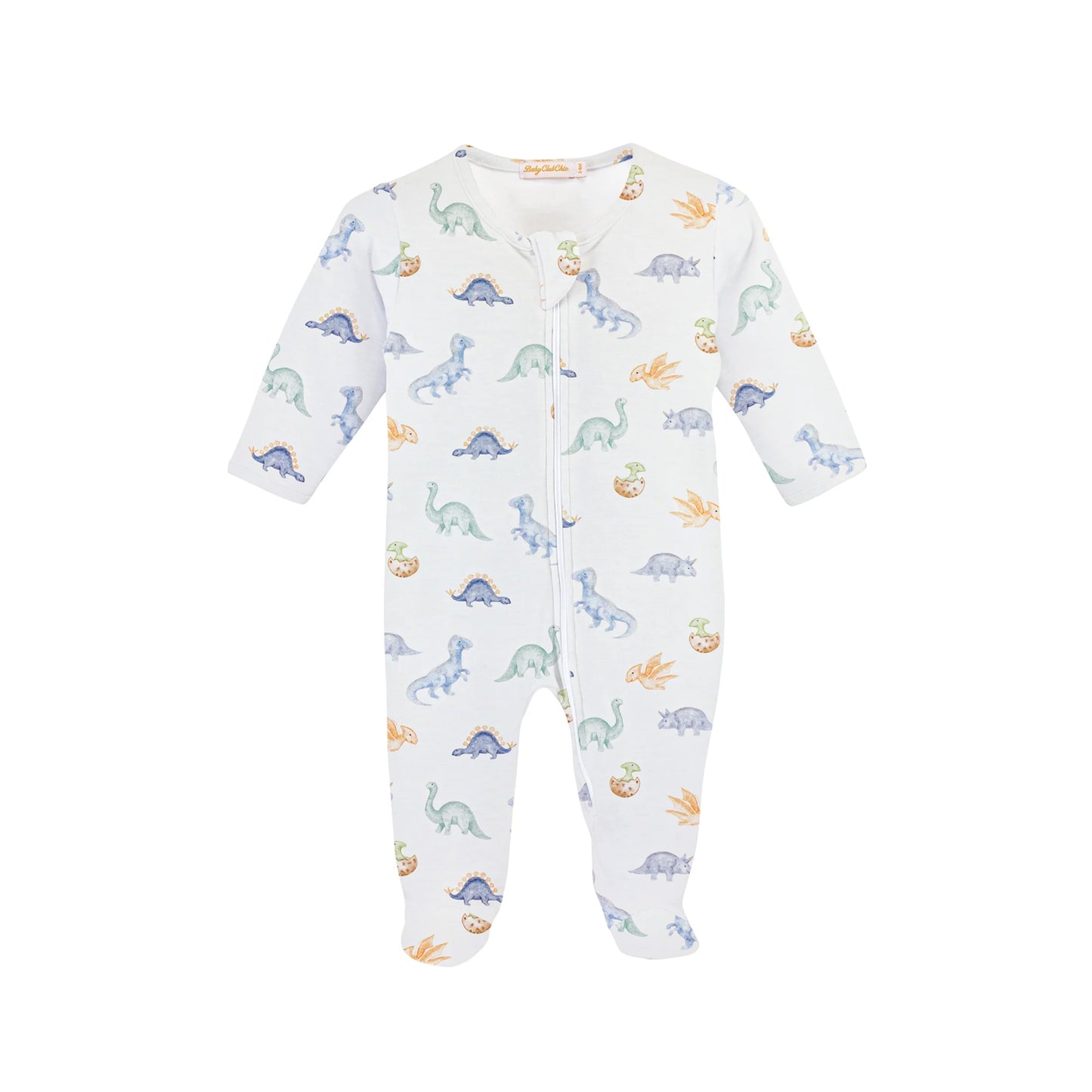 Baby Dinos Watercolor Footie