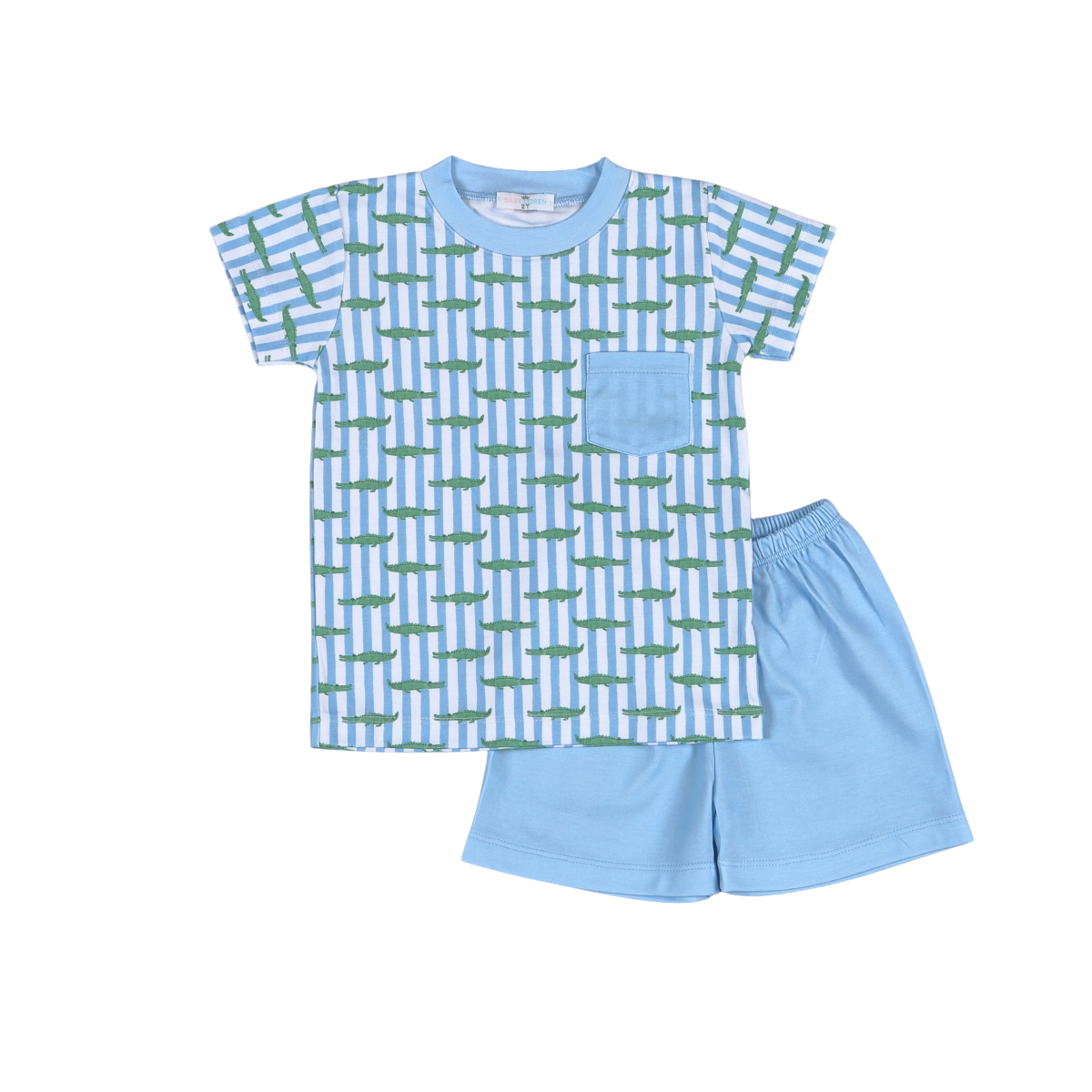 Bayou Kids Alligator Boy Short Set