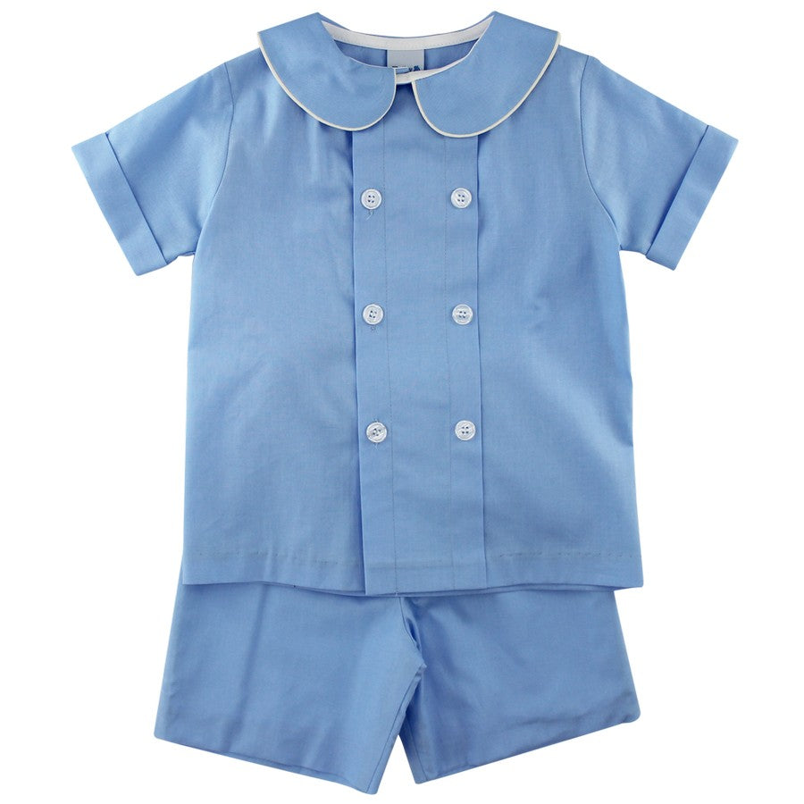Summer Blue Boy Dressy Short Set