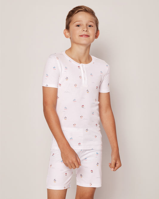 PJ Short Set Bateau Print