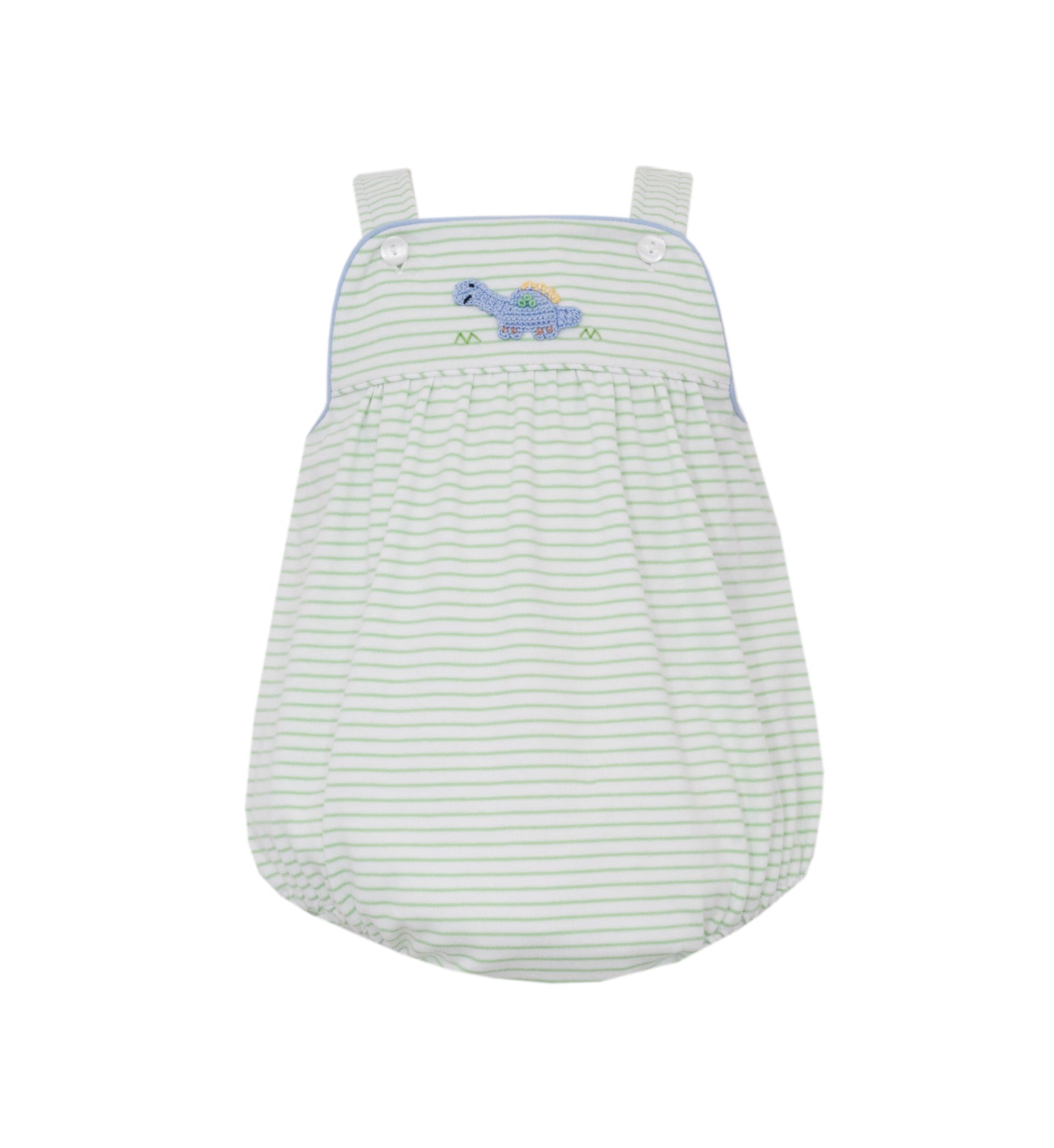 Dino Green Stripe Knit Strap Bubble