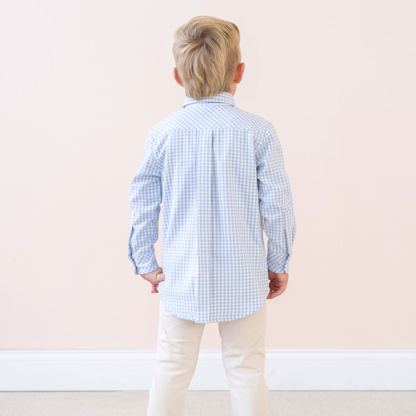 Walker Boy Button Down Blue Gingham