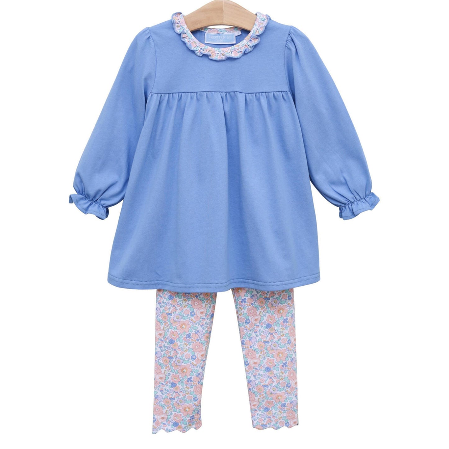 Frankie Floral Ruffle Collar Pants Set