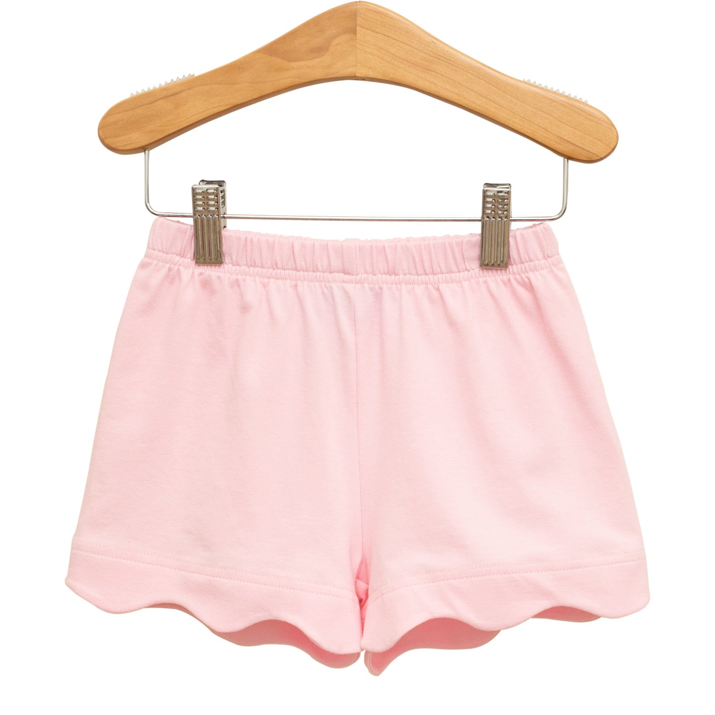 Scalloped Shorts Light Pink