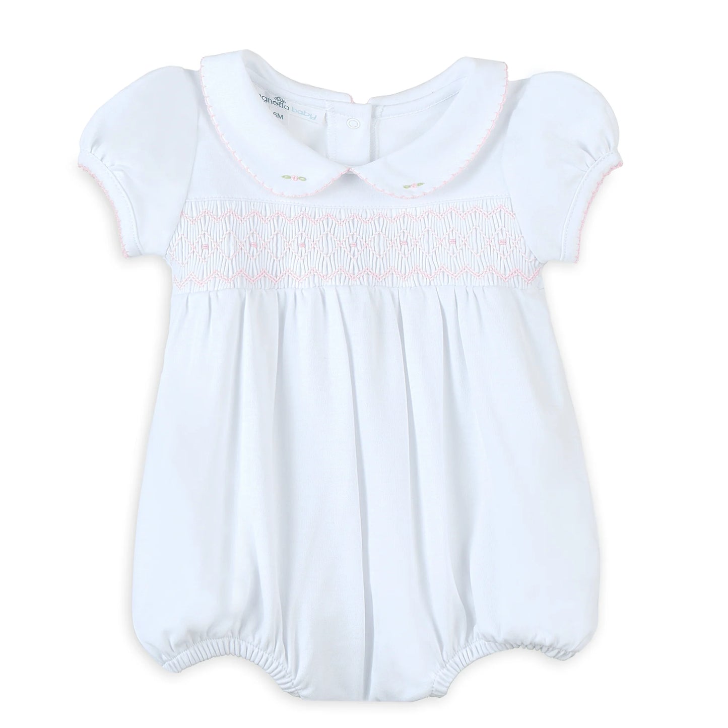Lizzie's Classic SS Smocked Bubble Pink