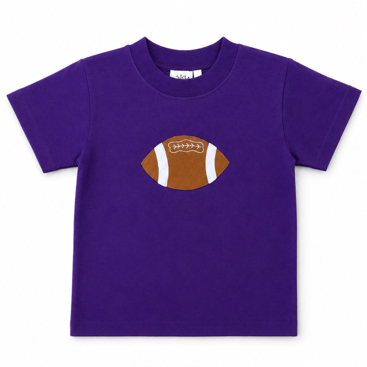 Solid Purple Football Tee
