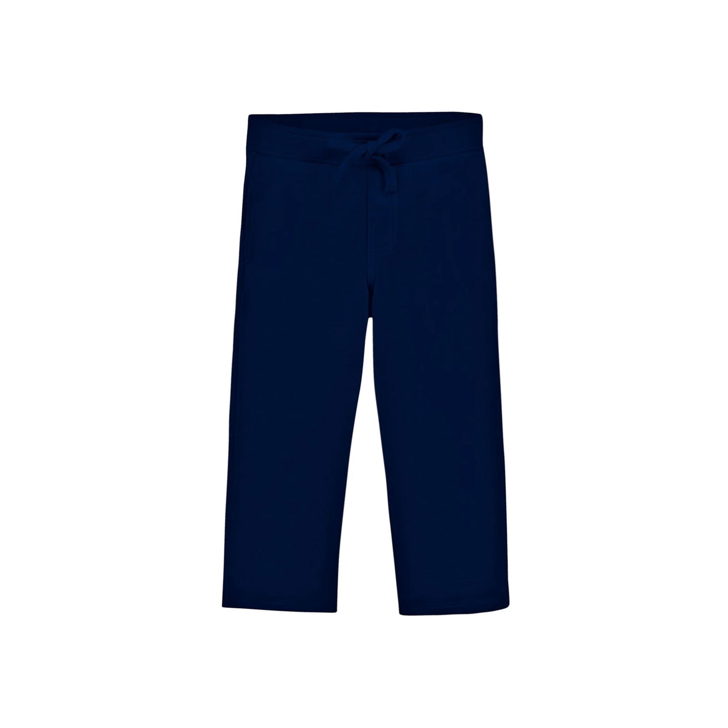 Navy Terry Straight Leg Pant