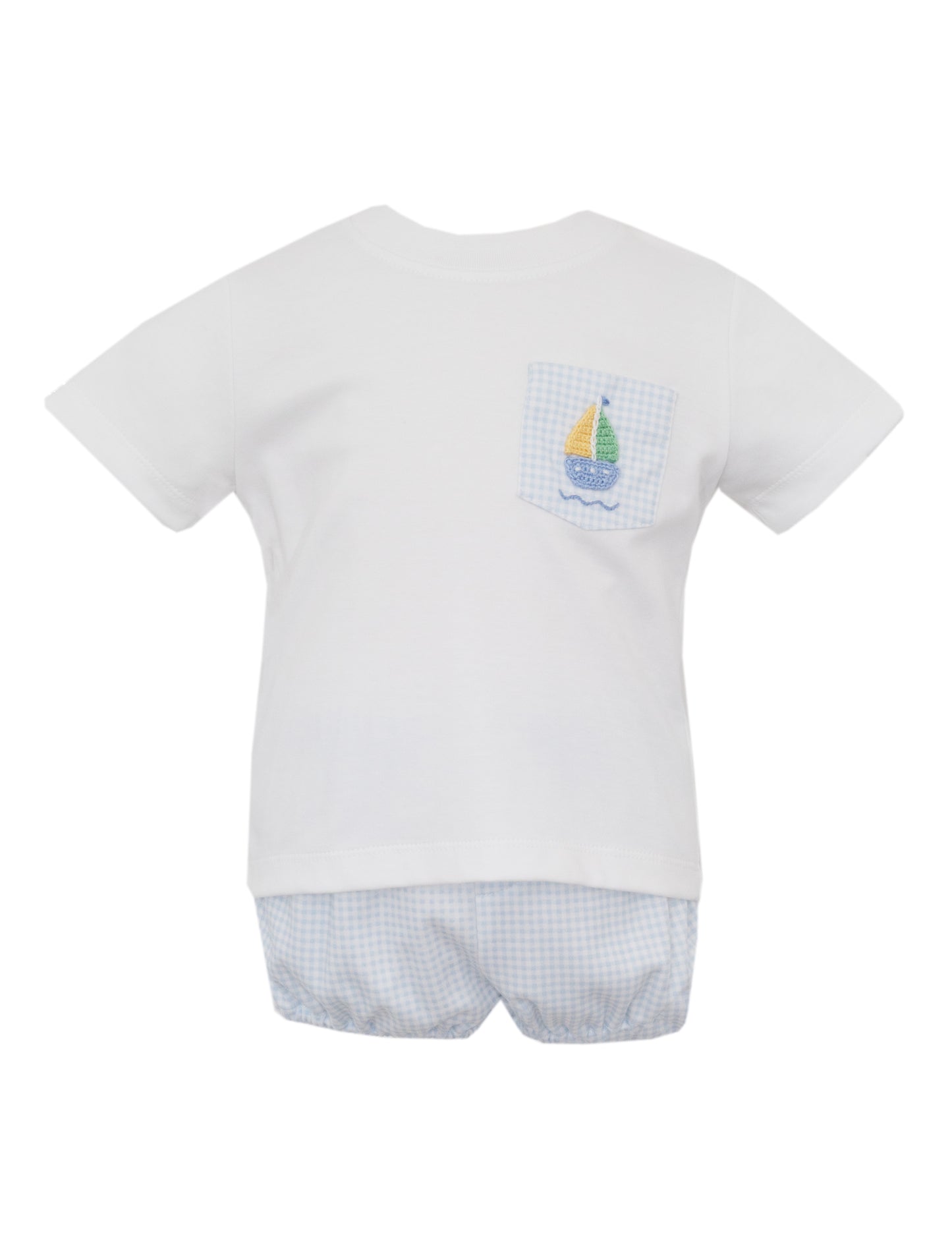 Sailboat Pocket Pima Boy Short Set