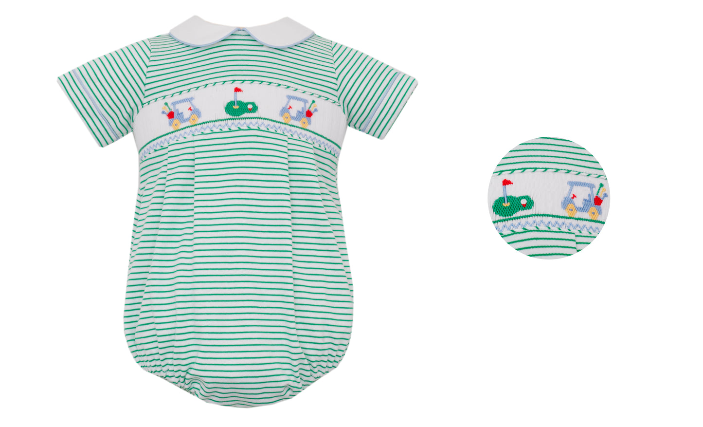 Boy's Golf Green Smock Bubble