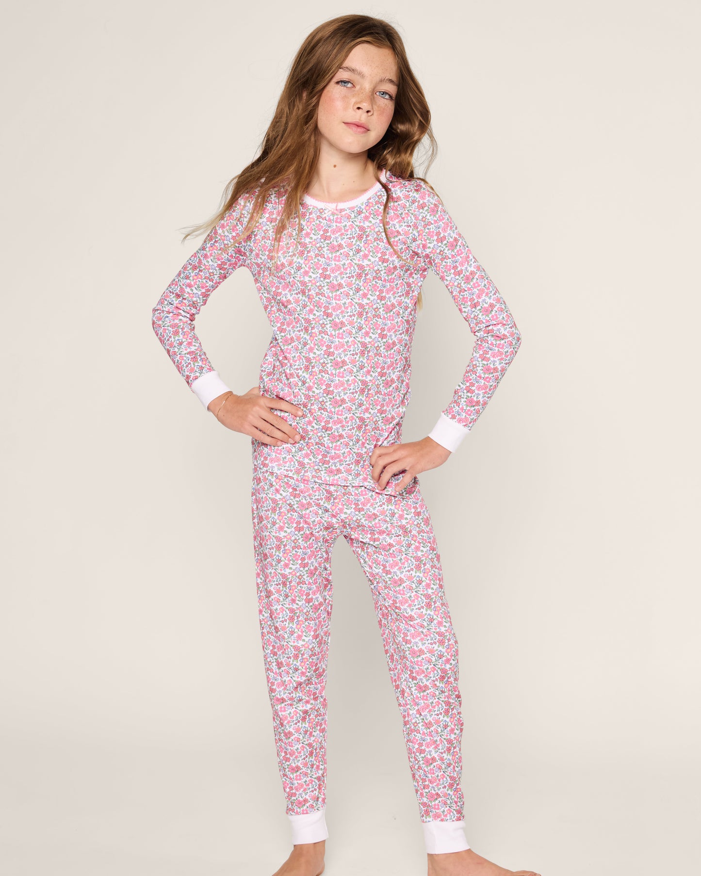 Girl Pajama Set Fleurs de Rose