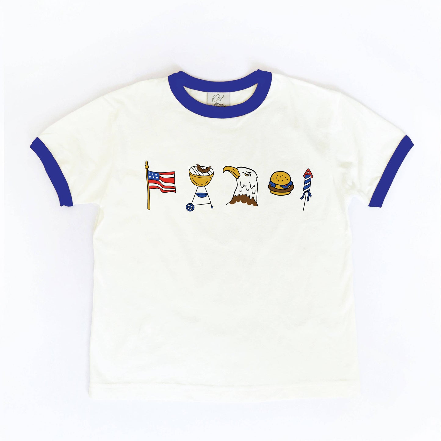 PATRIOTIC ROW Toddler Ringer Graphic Top