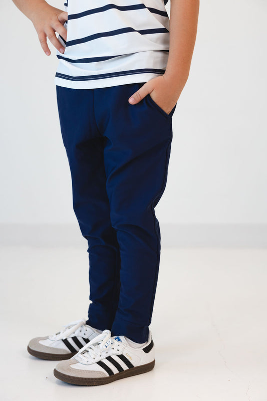 Navy Dress Jogger