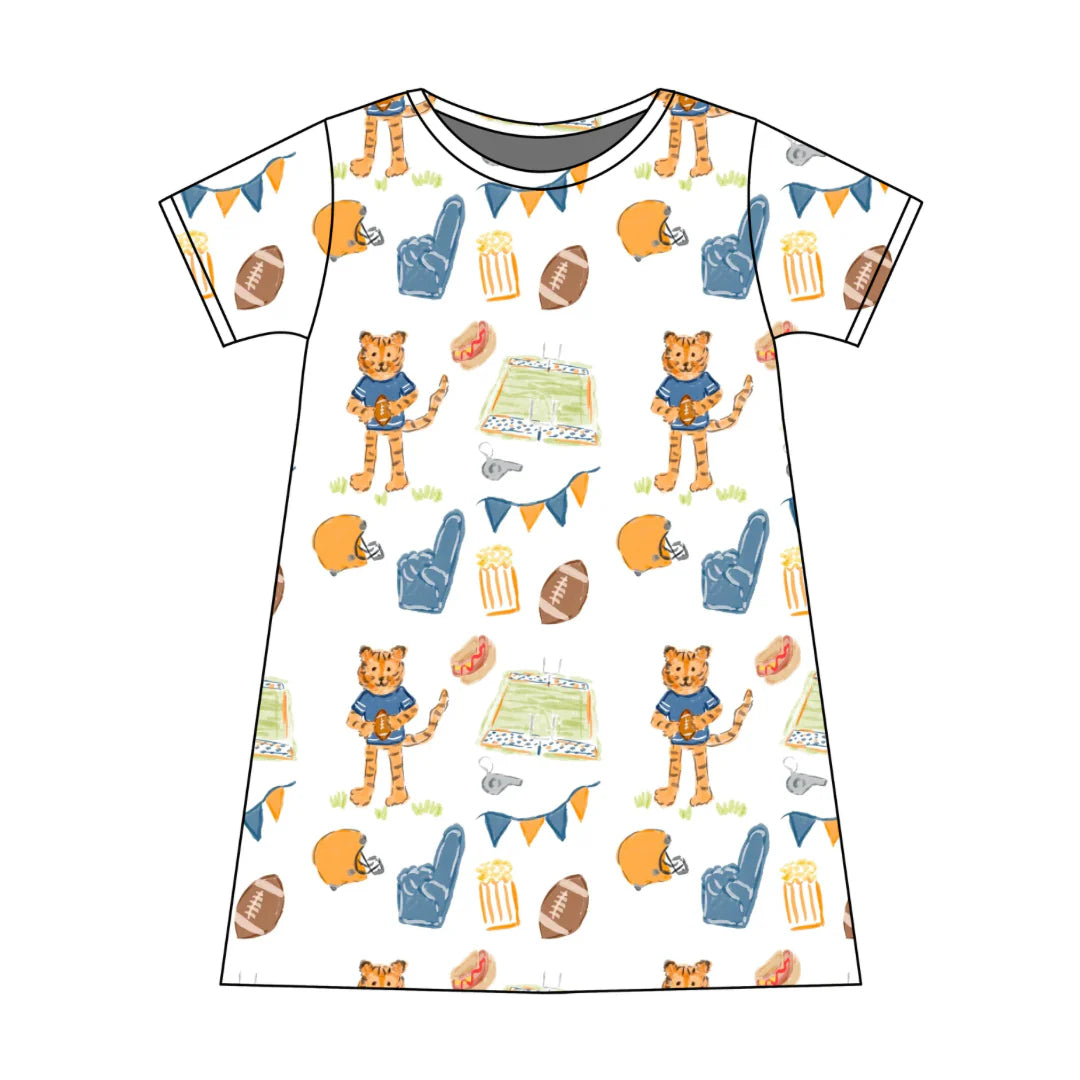 Game Day Tiger - Charlotte Play Dress *PREORDER