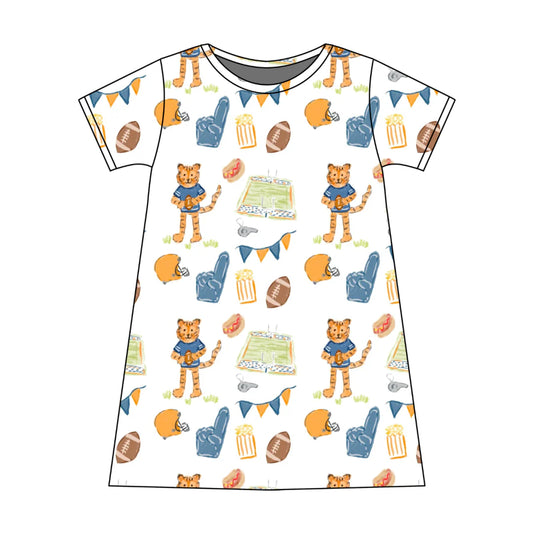 Game Day Tiger - Charlotte Play Dress *PREORDER