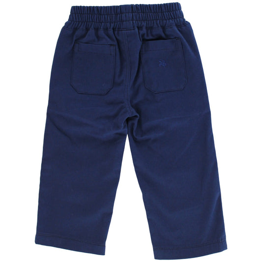 Pull On Navy Twill Pants