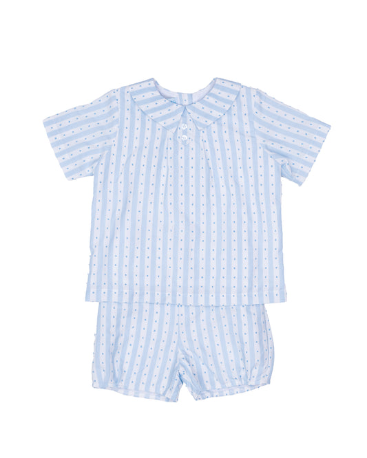 Blue Stripe Breeze Joseph Short Set