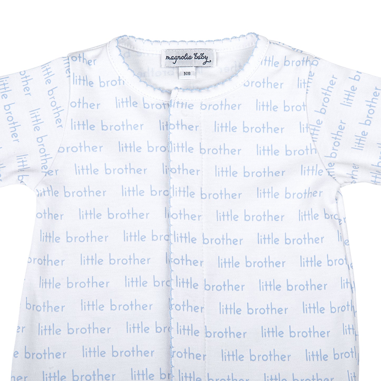 Little Brother Print Footie